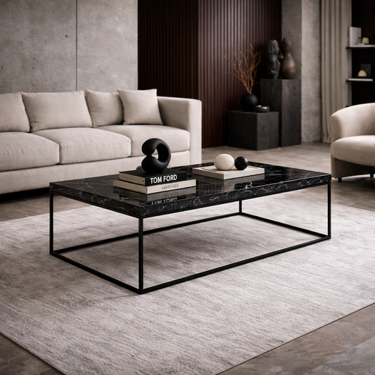 Table basse effet marbre - Marquina